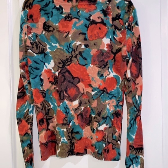 TALBOTS abstract print knit cardigan sweater size xsmall - Picture 9 of 10